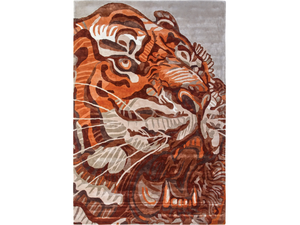 TIGER KHAN - Rectangular custom handmade viscose rug _ SITAP Carpet Couture Italia